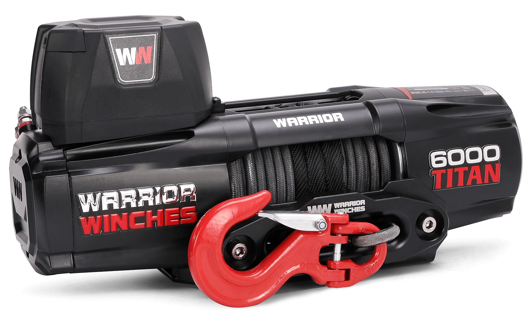 Warrior Titan 6000lb Winch - 12v Synthetic Rope