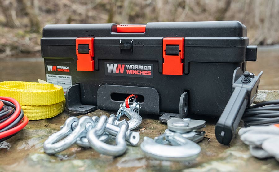 Warrior Trojan Portable 4000lb Electric Winch