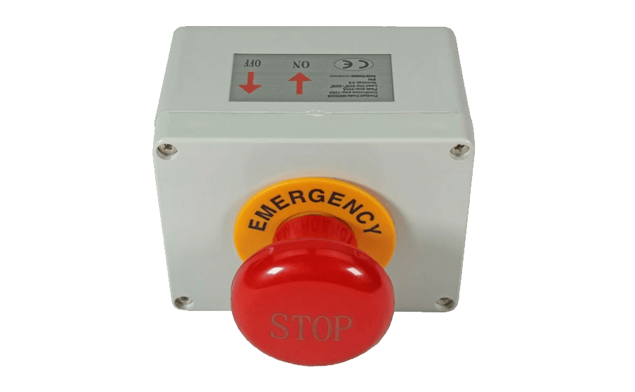 Warrior 400 amp Mushroom Emergency Stop in Casing