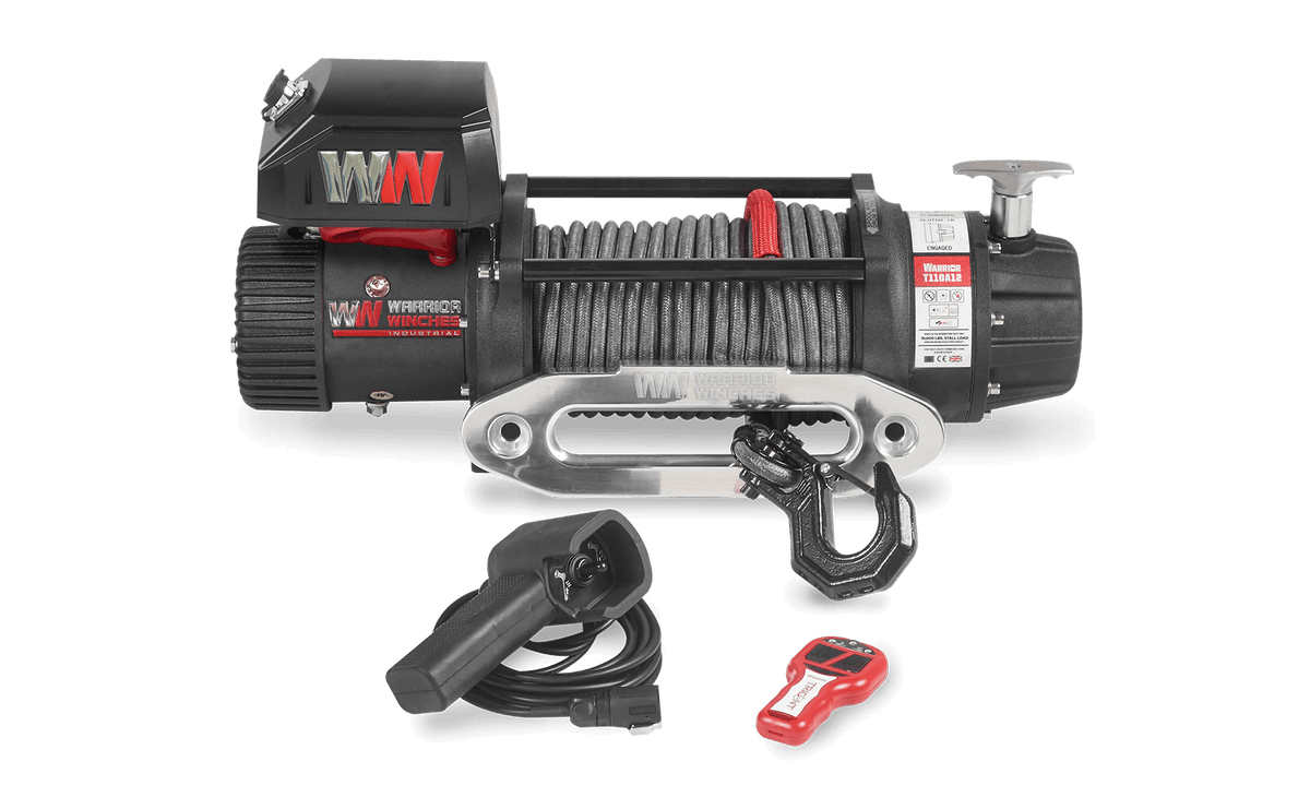 T1000 10000lb Electric Winch - 12v Synthetic Rope - Bimson Power