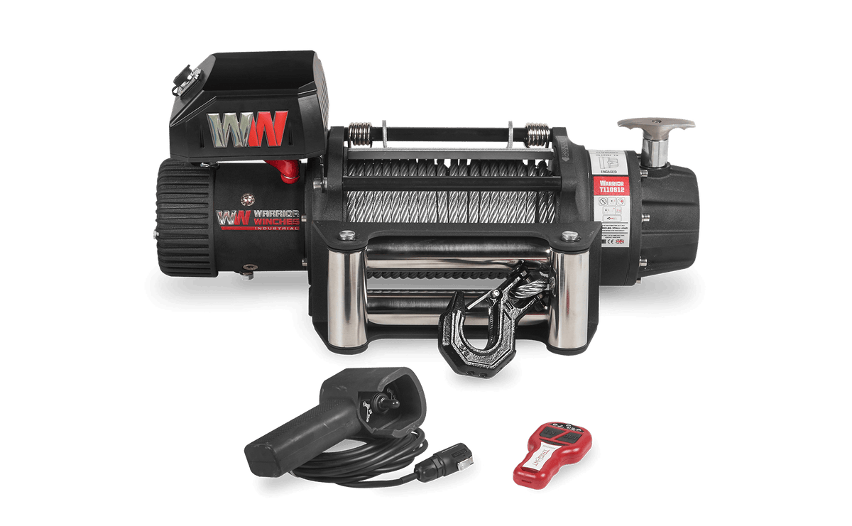 T1000 10000lb Electric Winch - 12v Steel Rope - Bimson Power