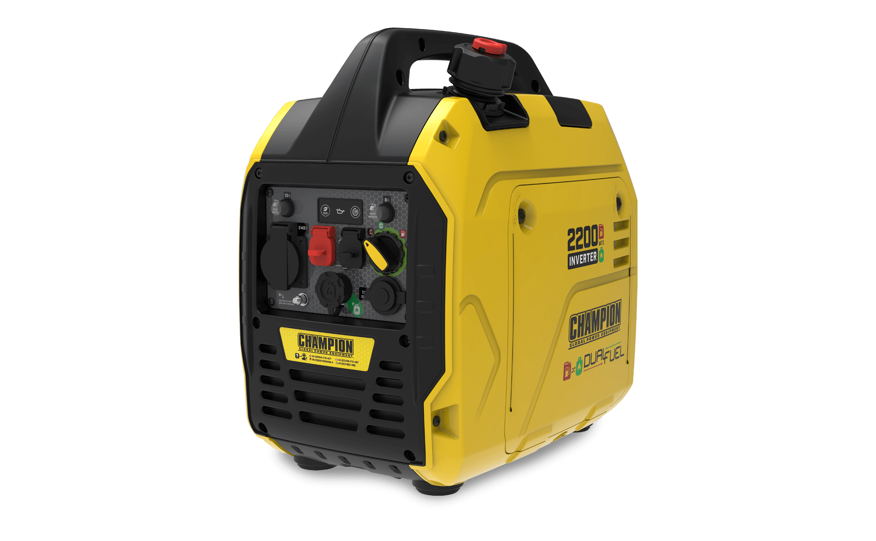 Champion 2200 Watt "Mighty Atom" Dual Fuel Inverter Generator