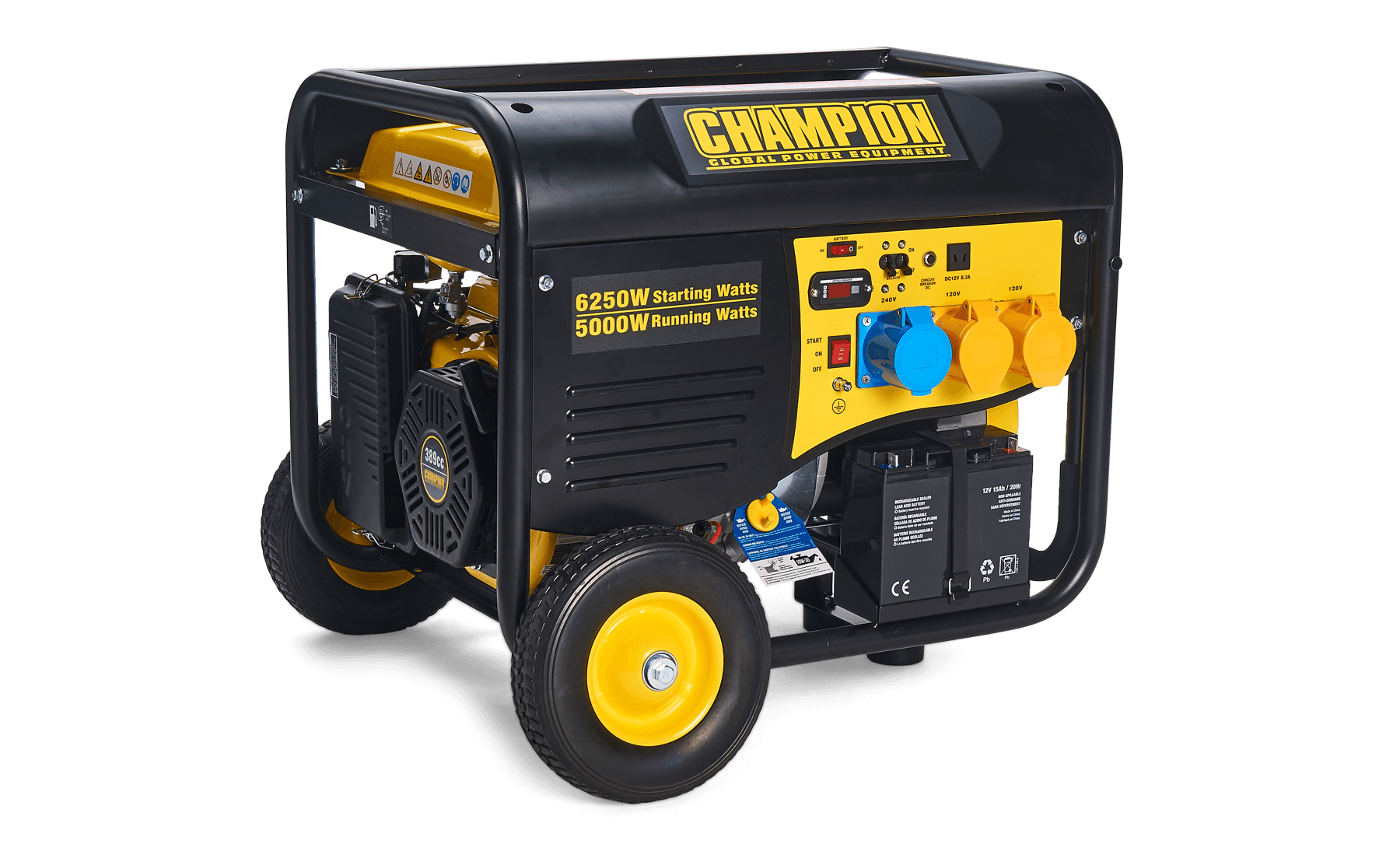 Champion 5500 Watt Petrol Generator With Remote Start