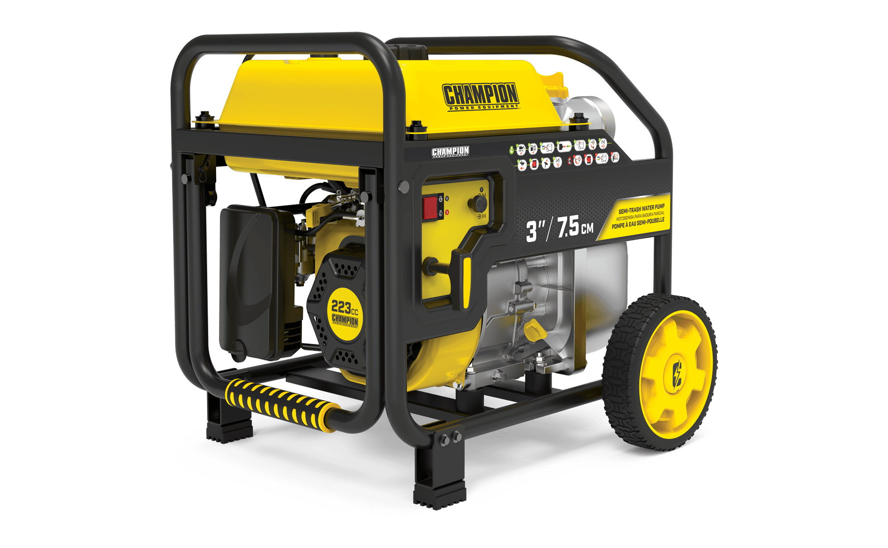 Champion 7.5 cm Clean/Dirty Water Pump with Hose Kit