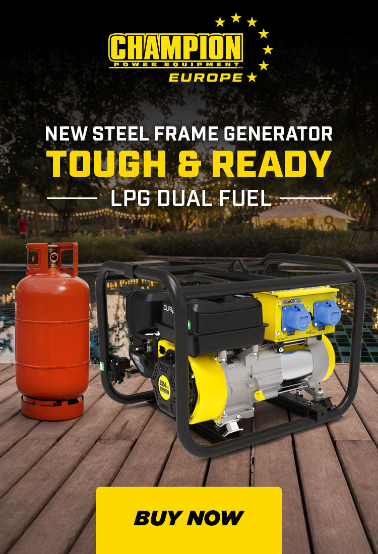 New Steel Frame Tough and Ready Dual Fuel Generator