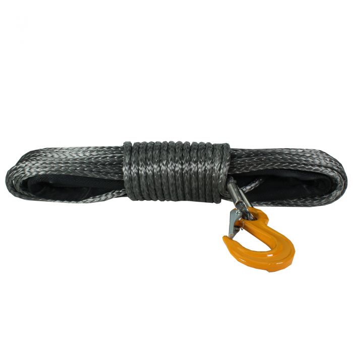 8mm Warrior Black Edition Synthetic Winch Rope