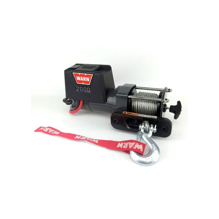 Warn DC 2000 lb 12v Electric Utility Winch with 907 kg Capacity saver strap