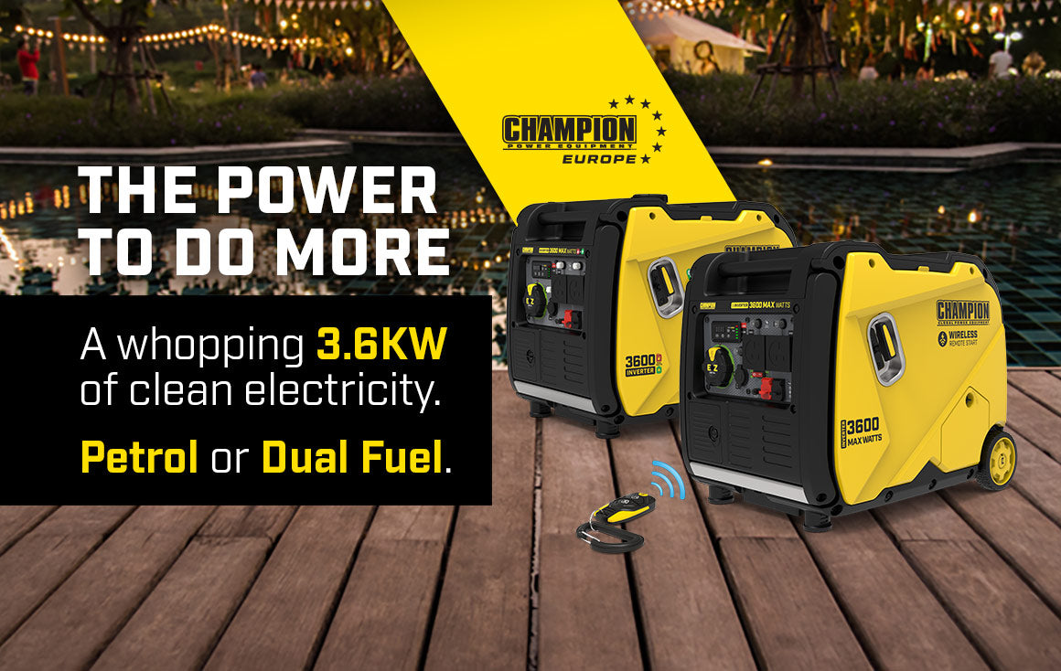 The Power to do more - Champion's new 3600 Watt Inverter Generators