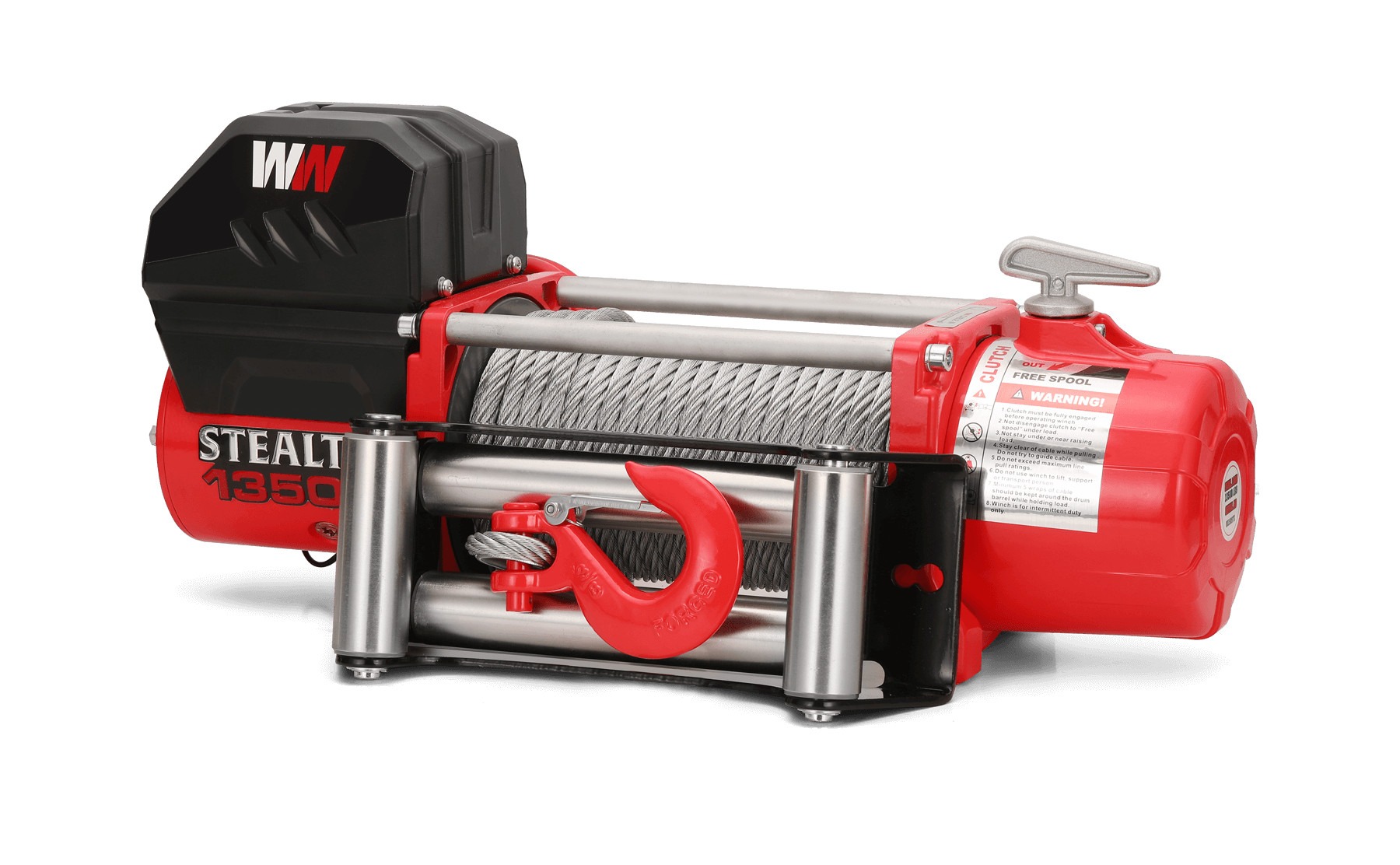 Stealth 13500lb Winch - 24v Steel Rope - Bimson Power