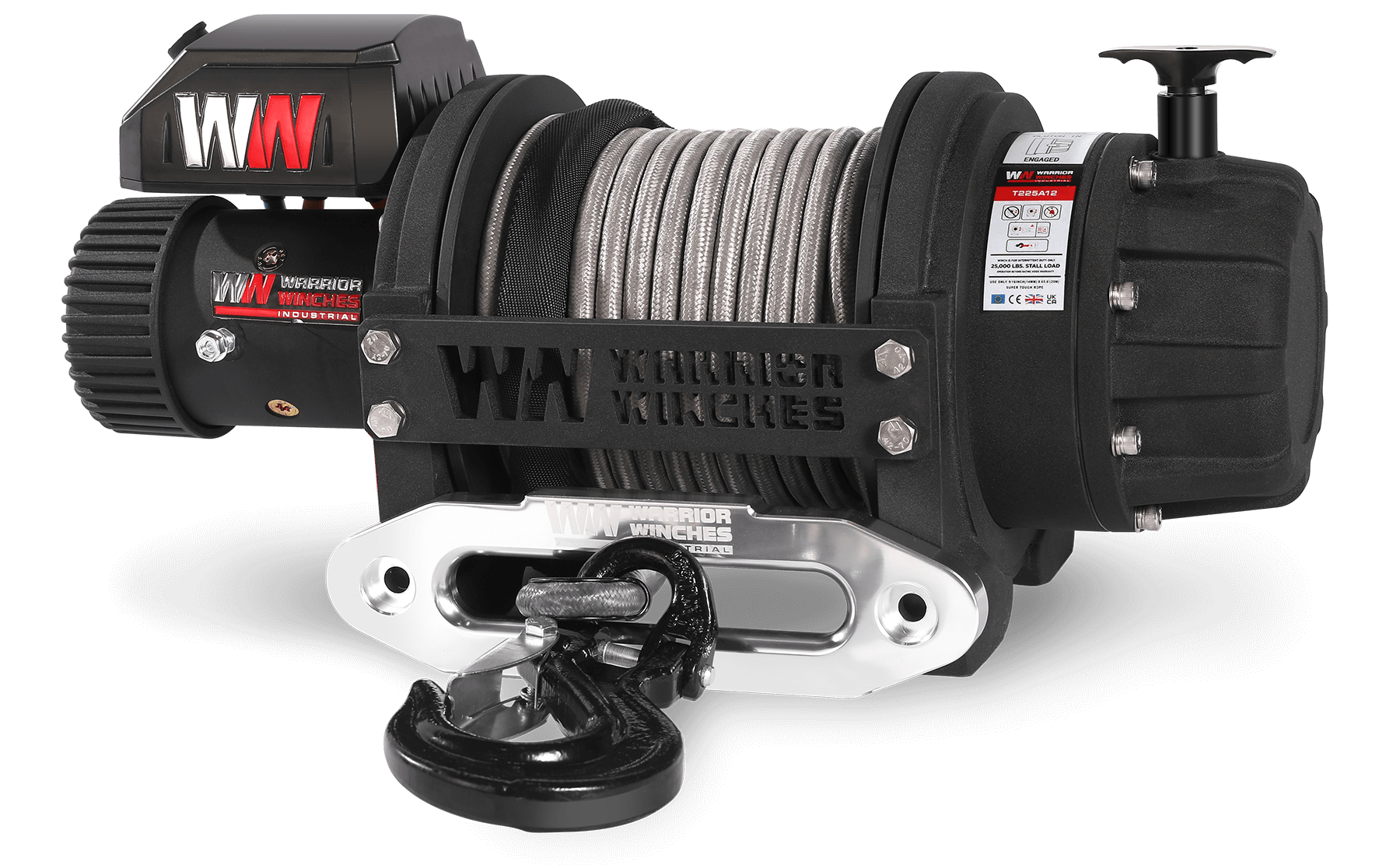 T1000 25000 Electric Winch - 12v Synthetic Rope - Bimson Power