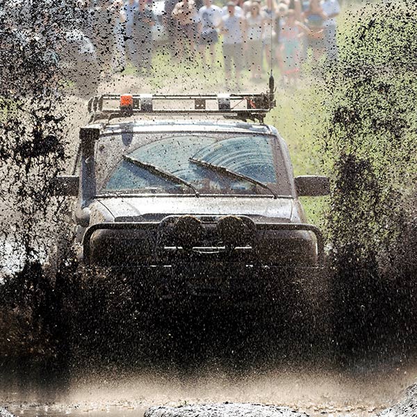 4x4 vehicle in mud