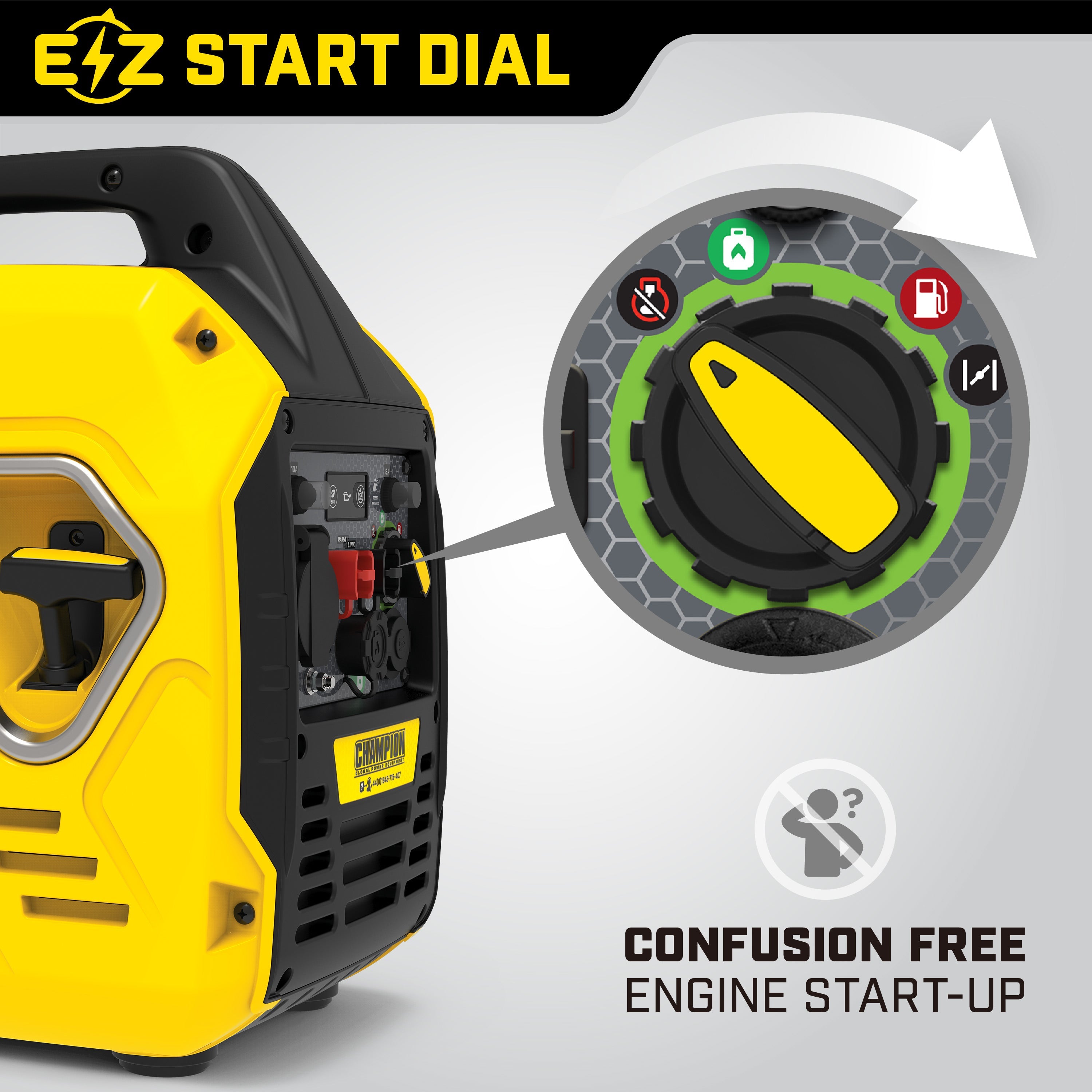 Champion 2200 Watt "Mighty Atom" Dual Fuel Inverter Generator