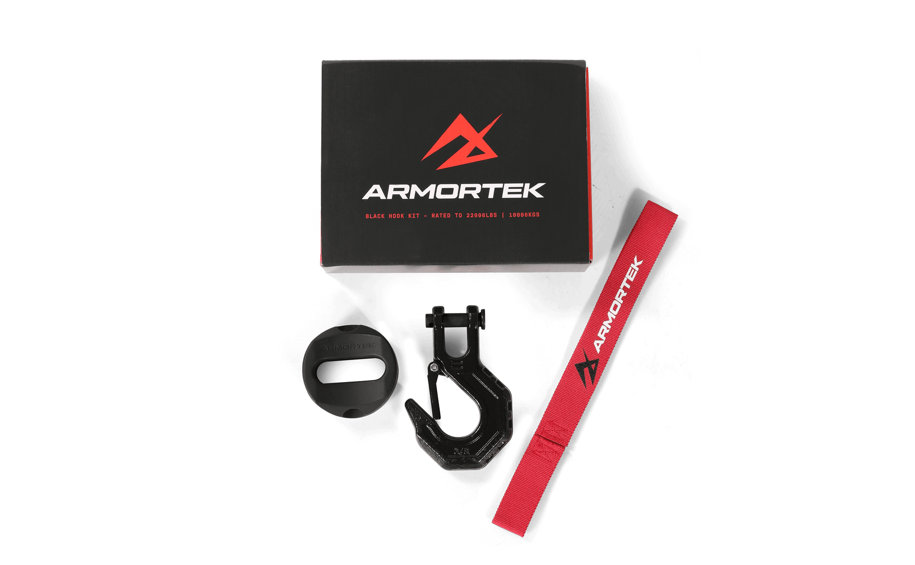 Armortek Black Hook Kit for 12 to 13mm Rope - MBL 10,000kg