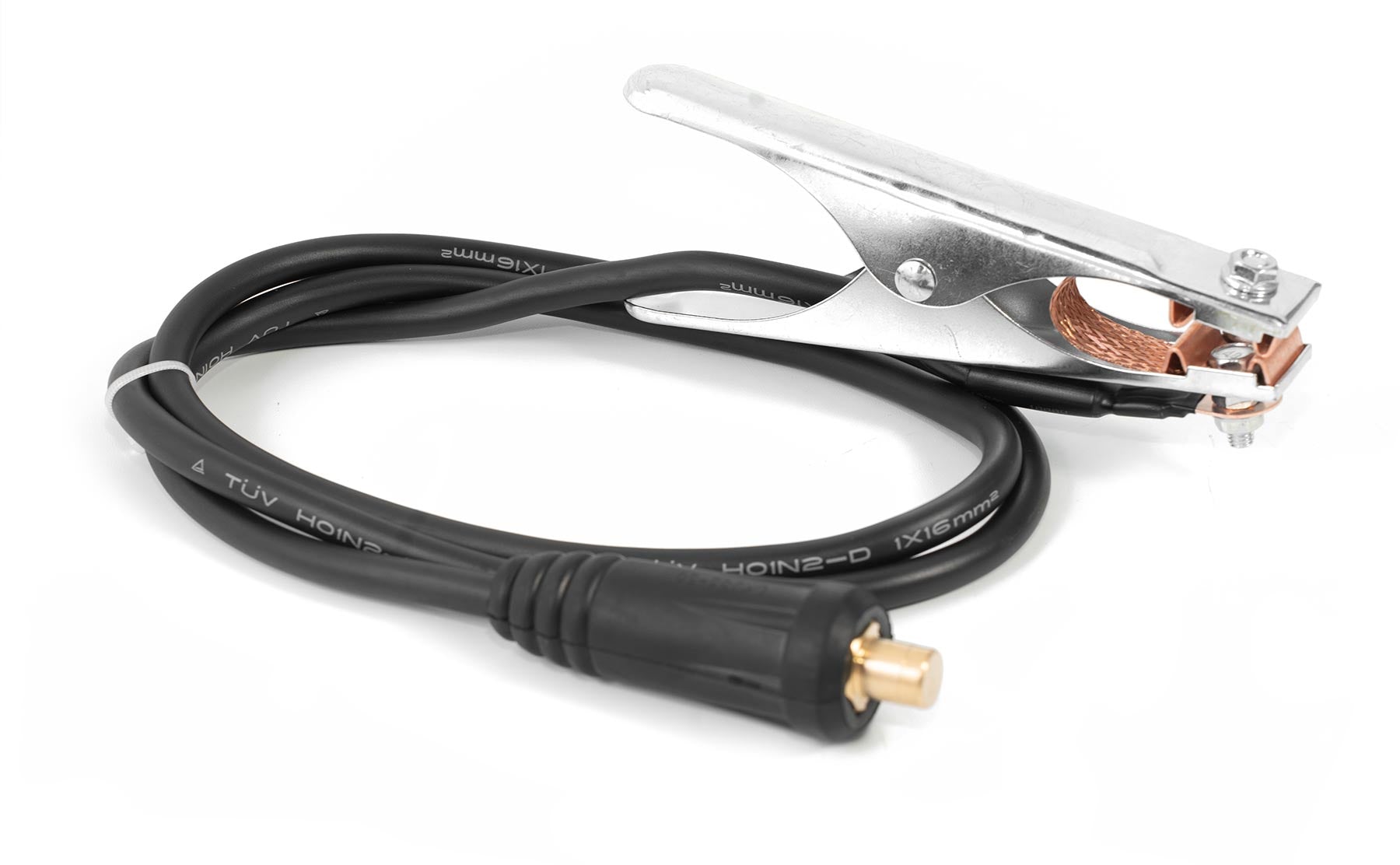 300A Ground clamp with 1.6m/16mm² cable, 35-50mm² Dinse