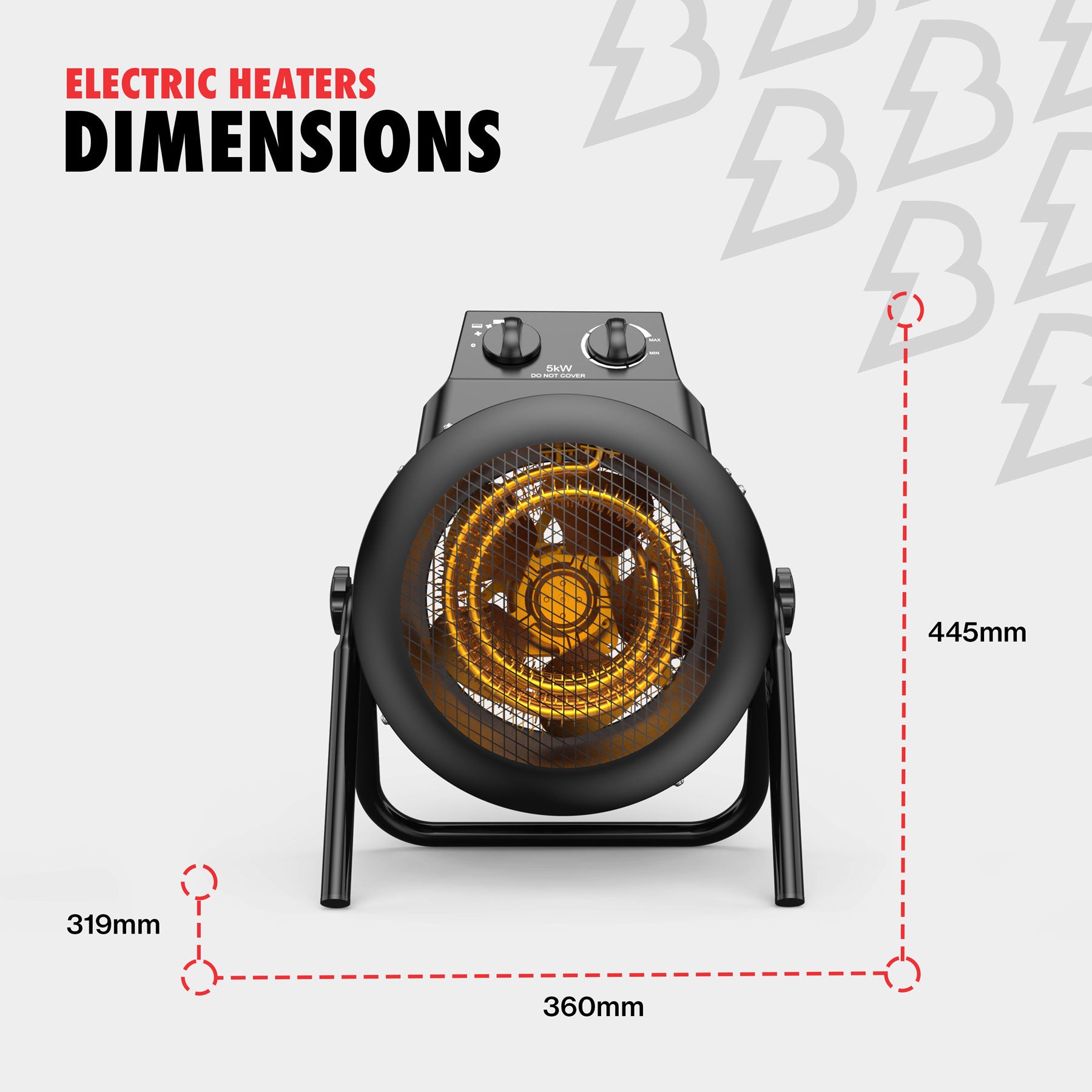 5kW 3-Phase Electric Space Heater