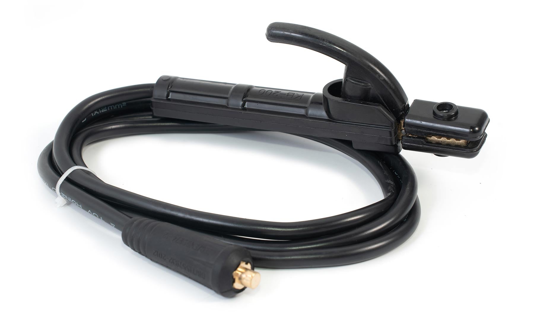 200A electrode holder with 2m/12mm² cable, 10-25mm² Dinse