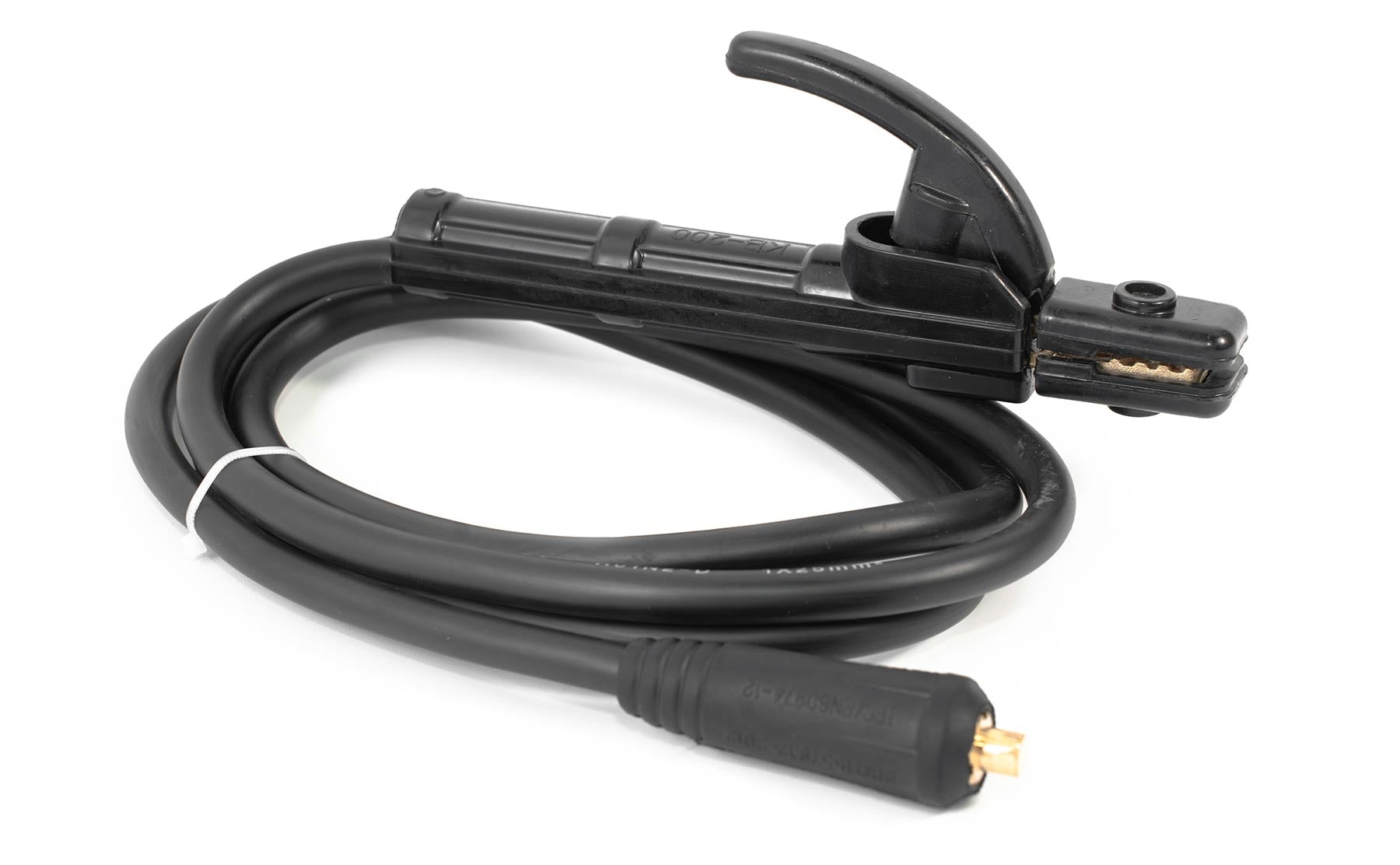 200A electrode holder with 2m/25mm² cable, 10-25mm² Dinse