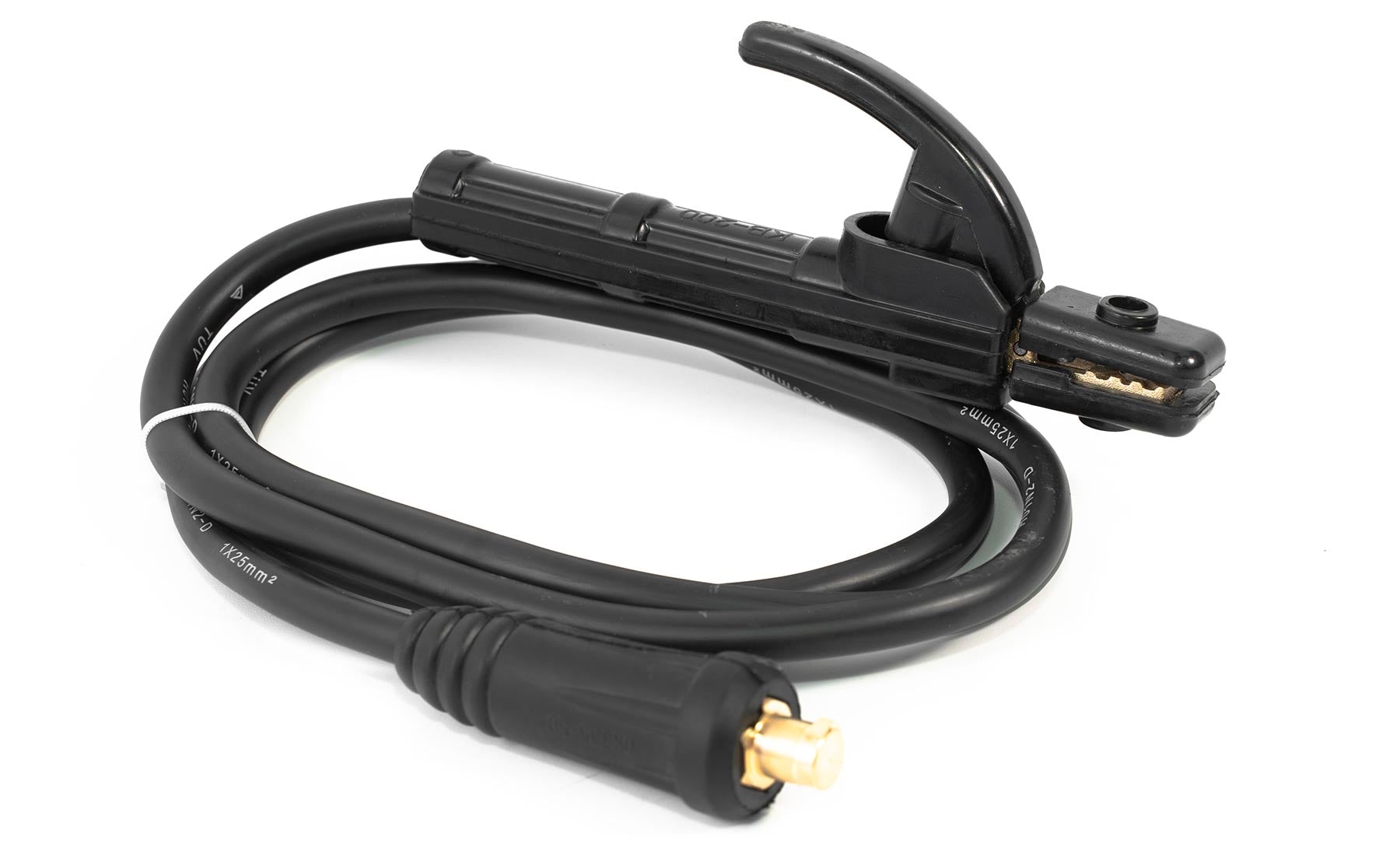 200A electrode holder with 2m/25mm² cable, 35-50mm² Dinse