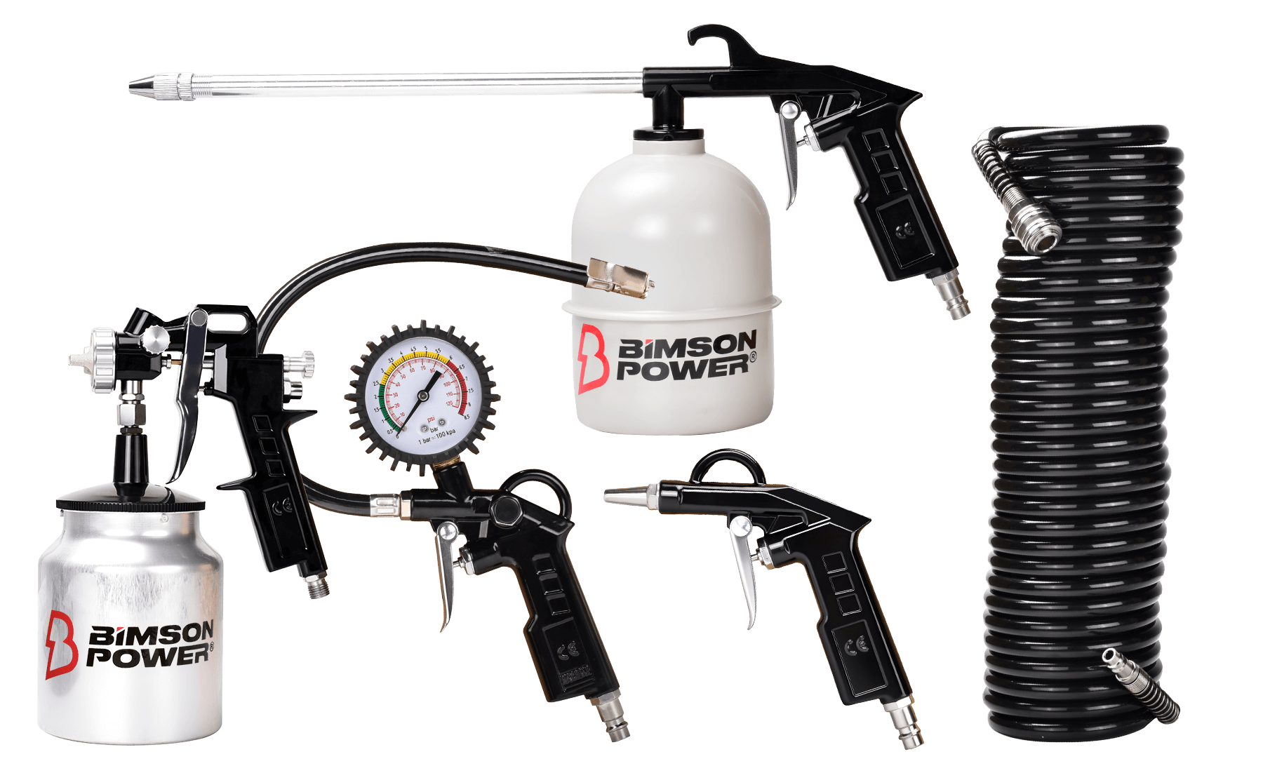 Suction Spray Gun Kit - 5 Piece