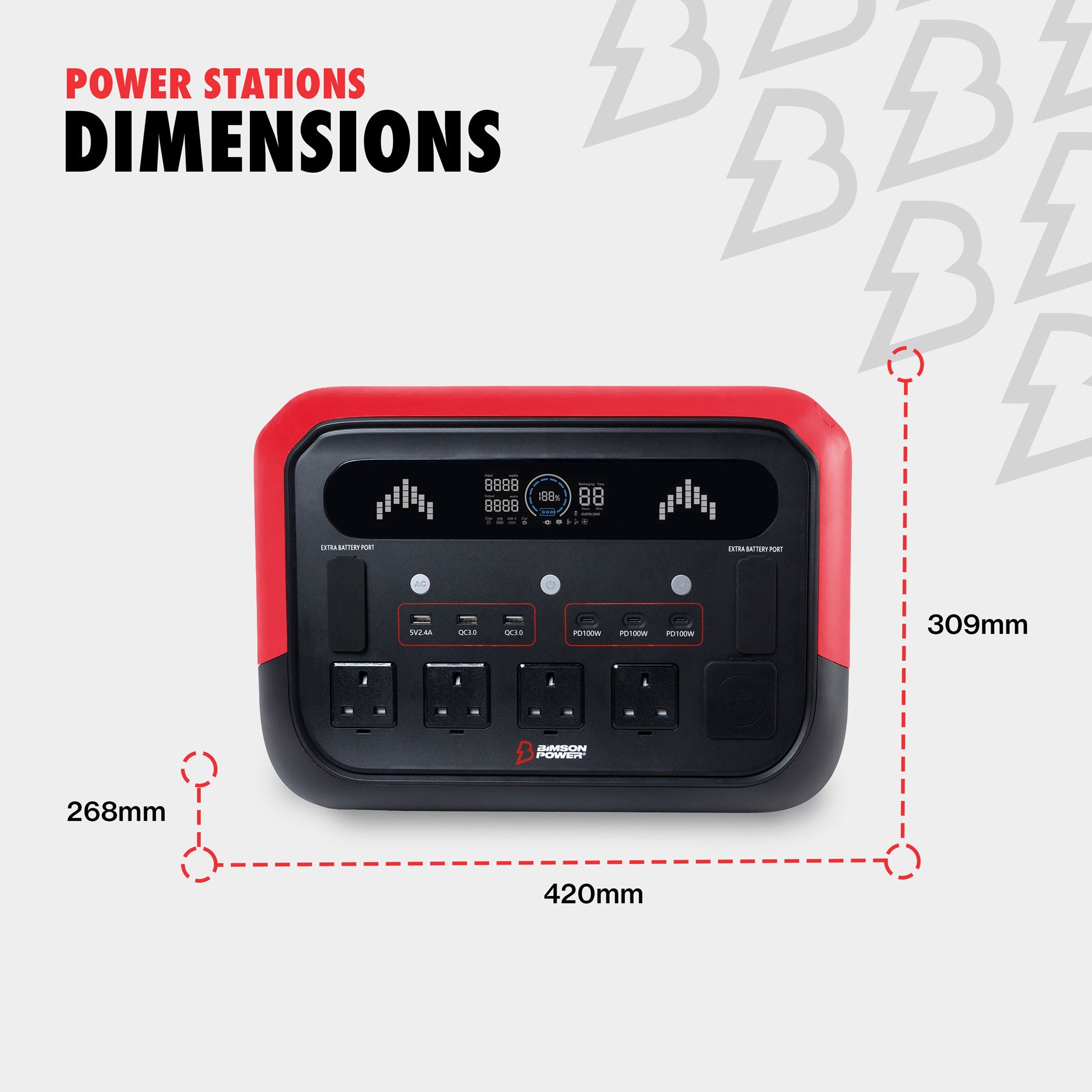 Bimson Power 2400 Watt Portable Power Station