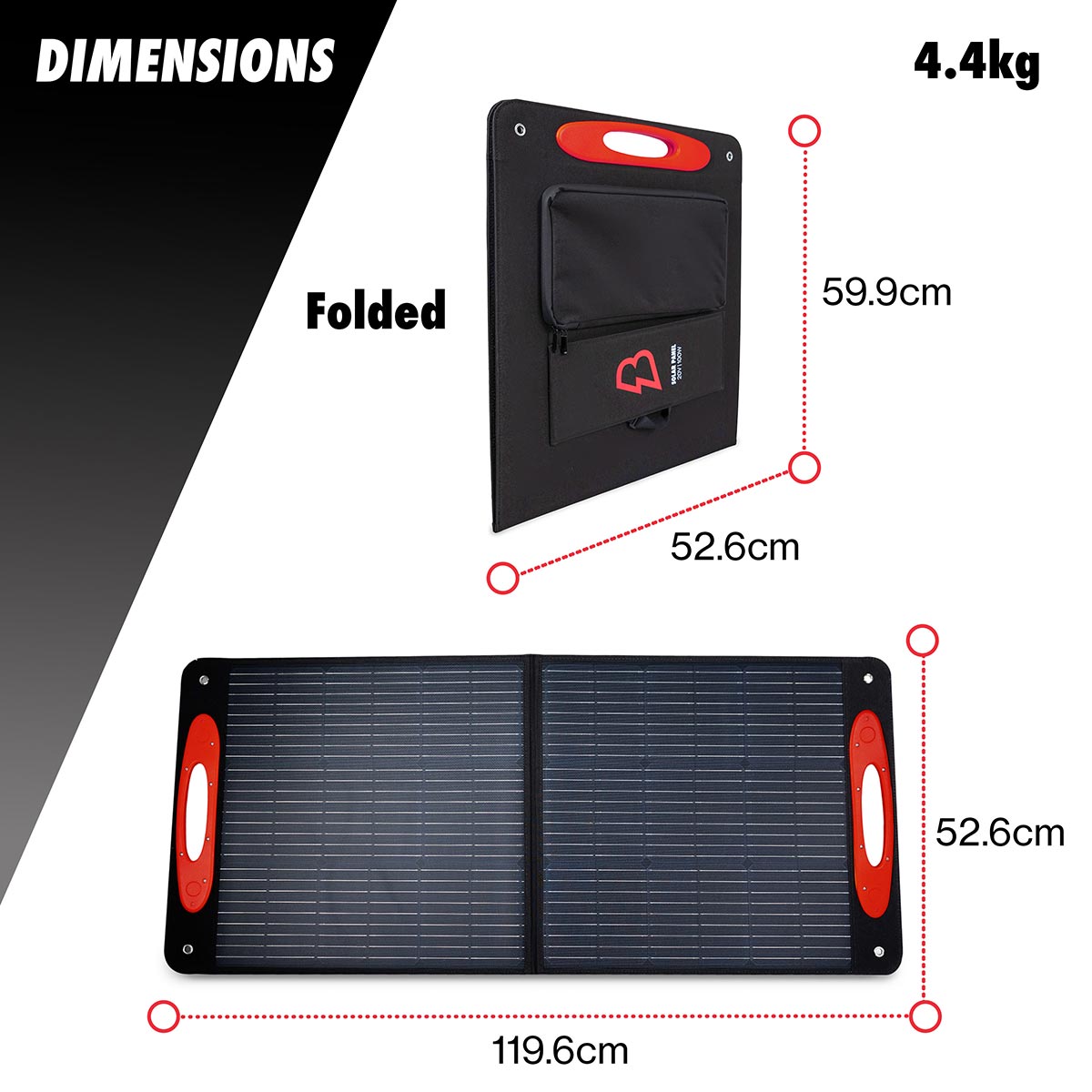 Bimson Power 100 Watt Portable Solar Panel