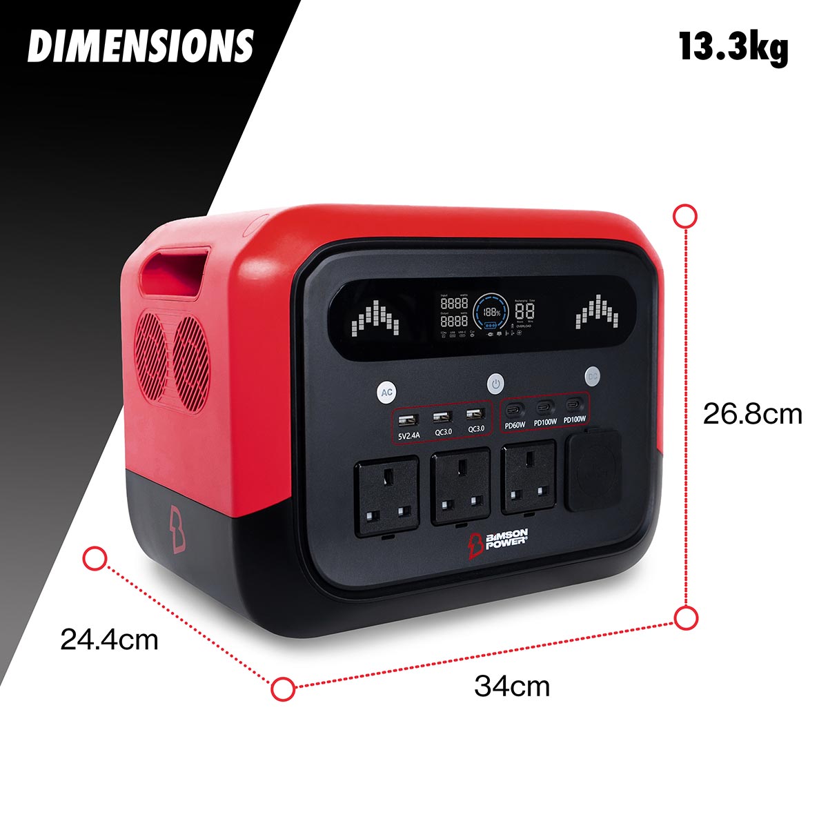 Bimson Power 1200 Watt Portable Power Station
