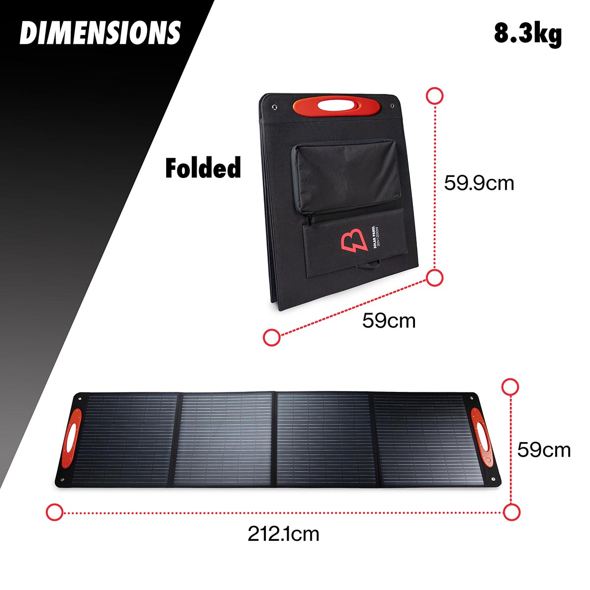 Bimson Power 200 Watt Portable Solar Panel