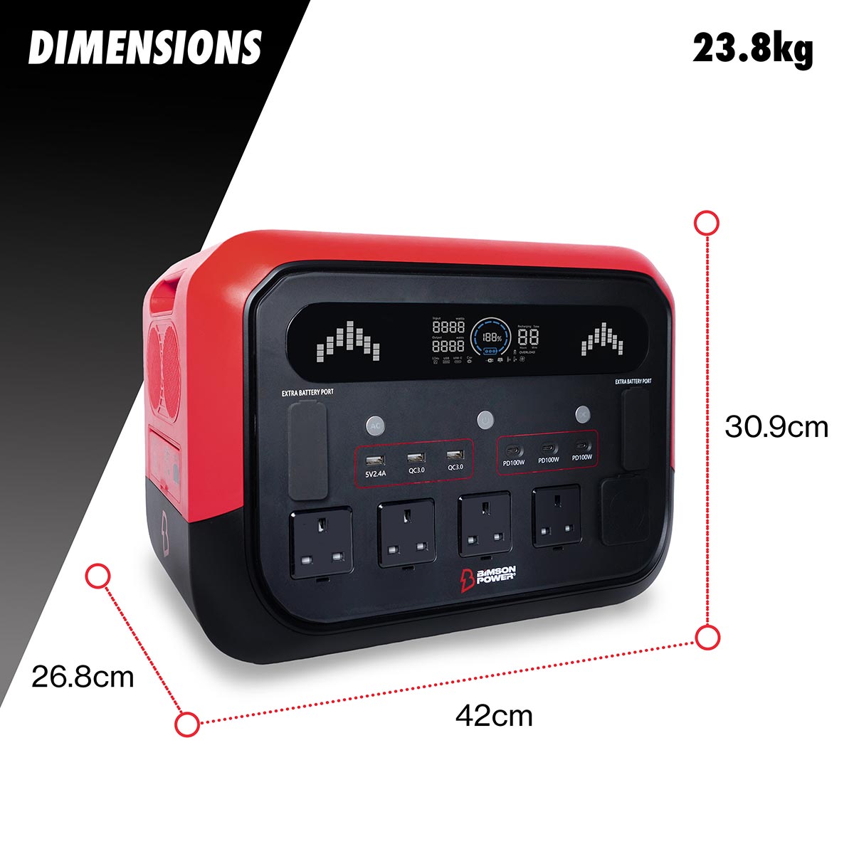 Bimson Power 2400 Watt Portable Power Station