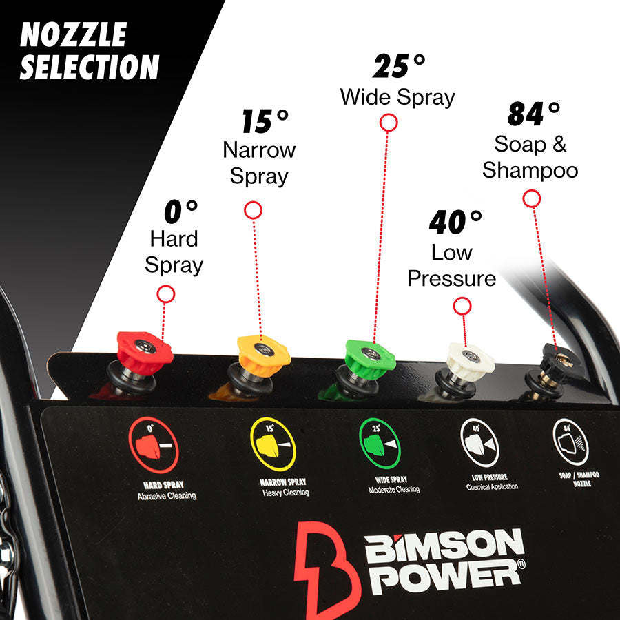 Bimson Power Petrol Pressure Washer 200 Bar (2900 PSI) 9 LPM - 8m hose