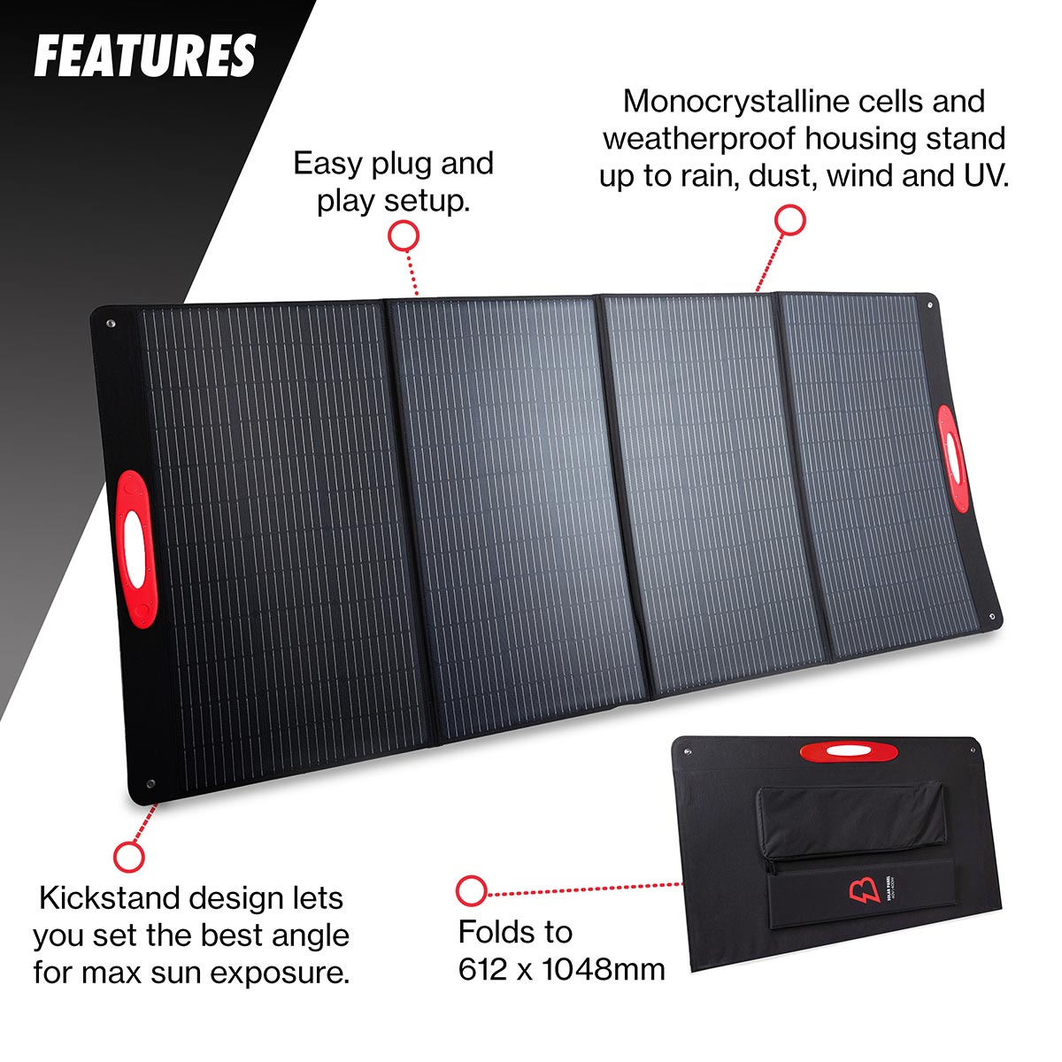 Bimson Power 400 Watt Portable Solar Panel