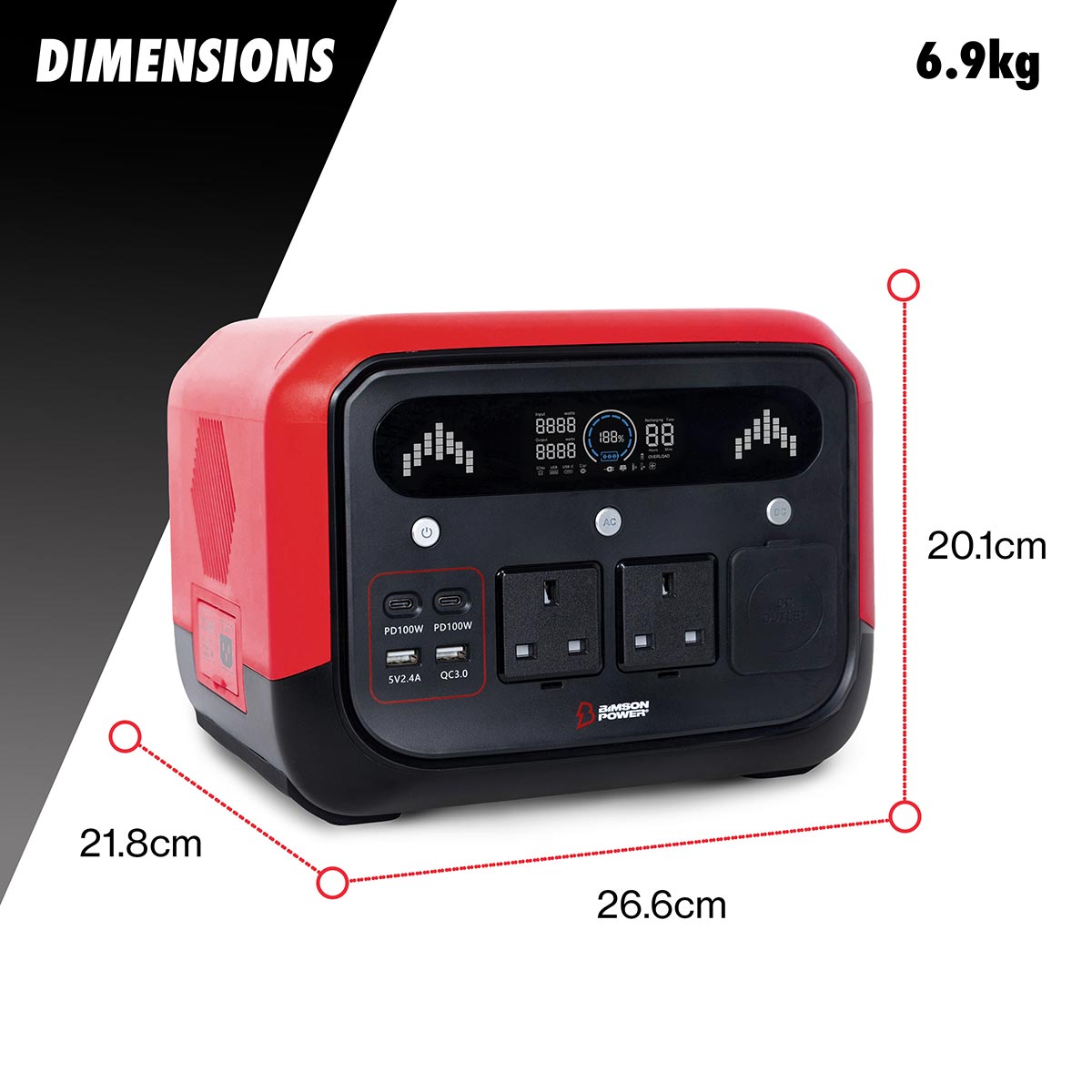 Bimson Power 700 Watt Portable Power Station