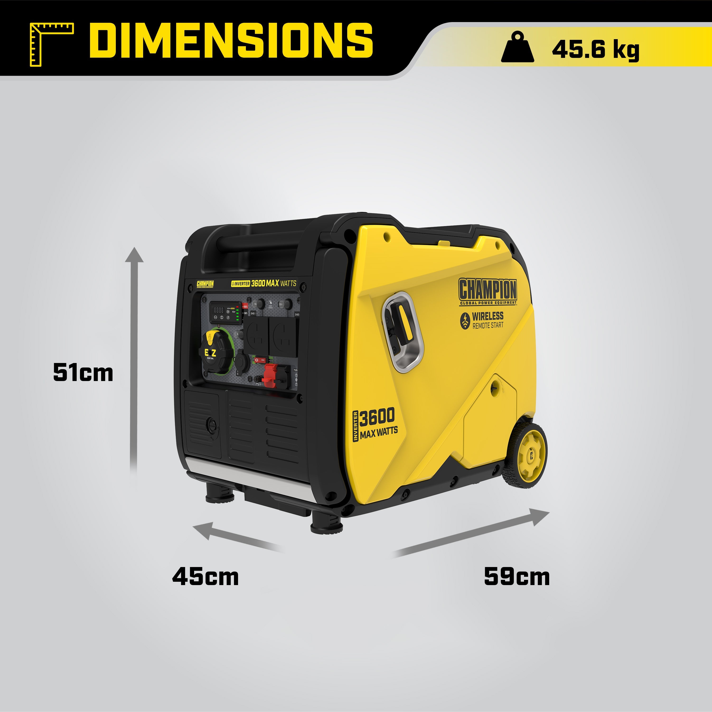 Champion 3600 Watt Inverter Petrol Generator