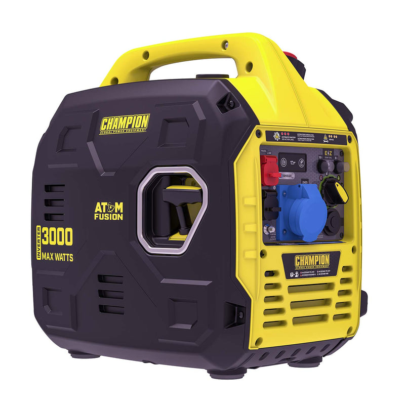 Champion 3000 Watt "Atom Fusion" Petrol Inverter Generator