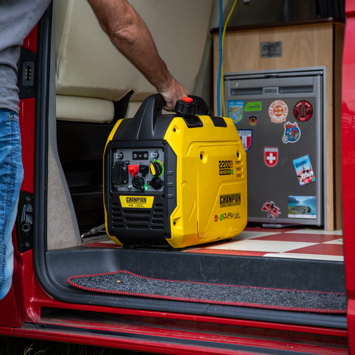 Champion 2200 Watt "Mighty Atom" Dual Fuel Inverter Generator