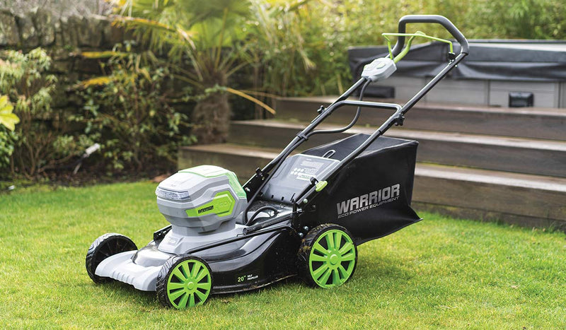 Cordless Lawn Mower on grass