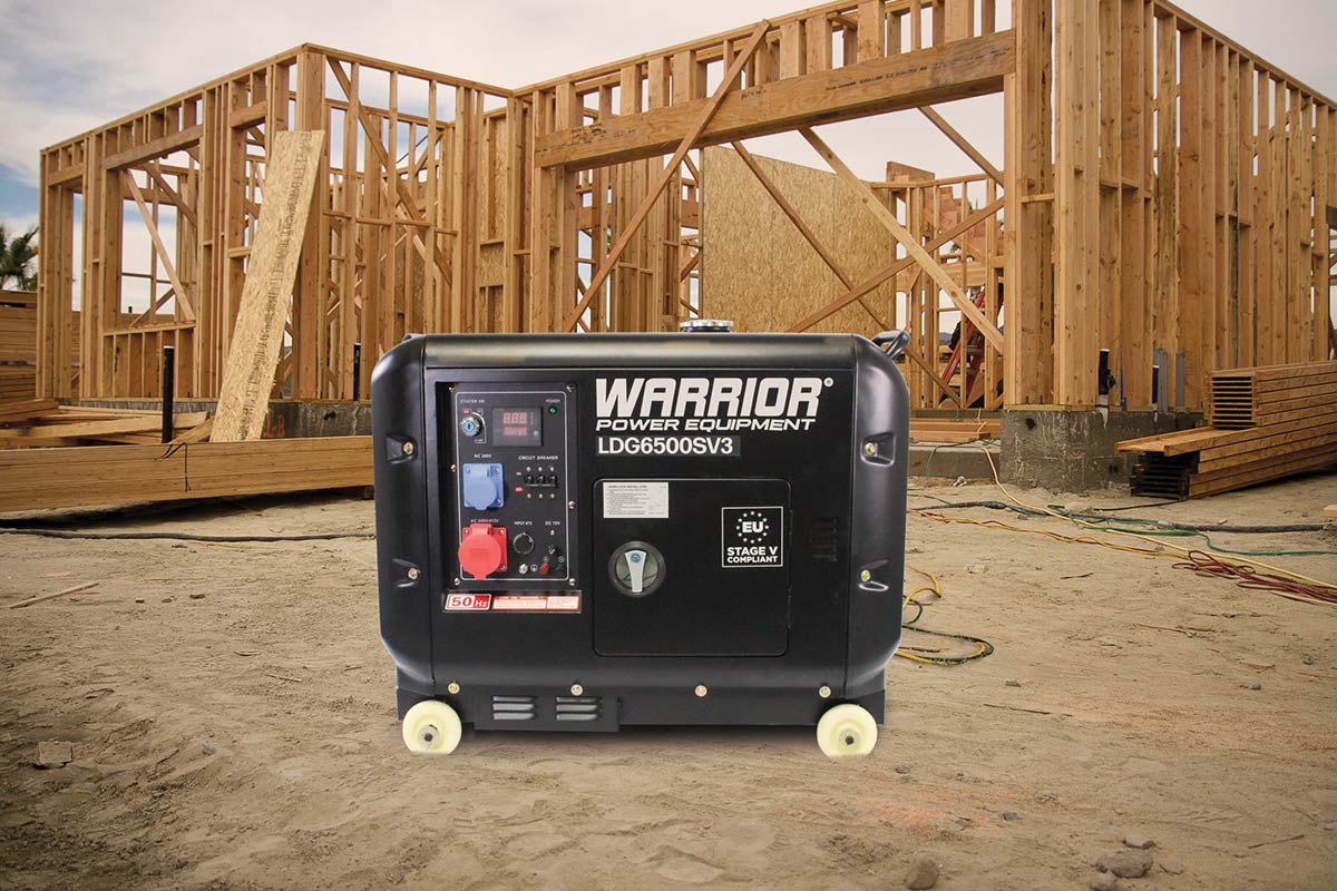 Diesel Generator on construction site