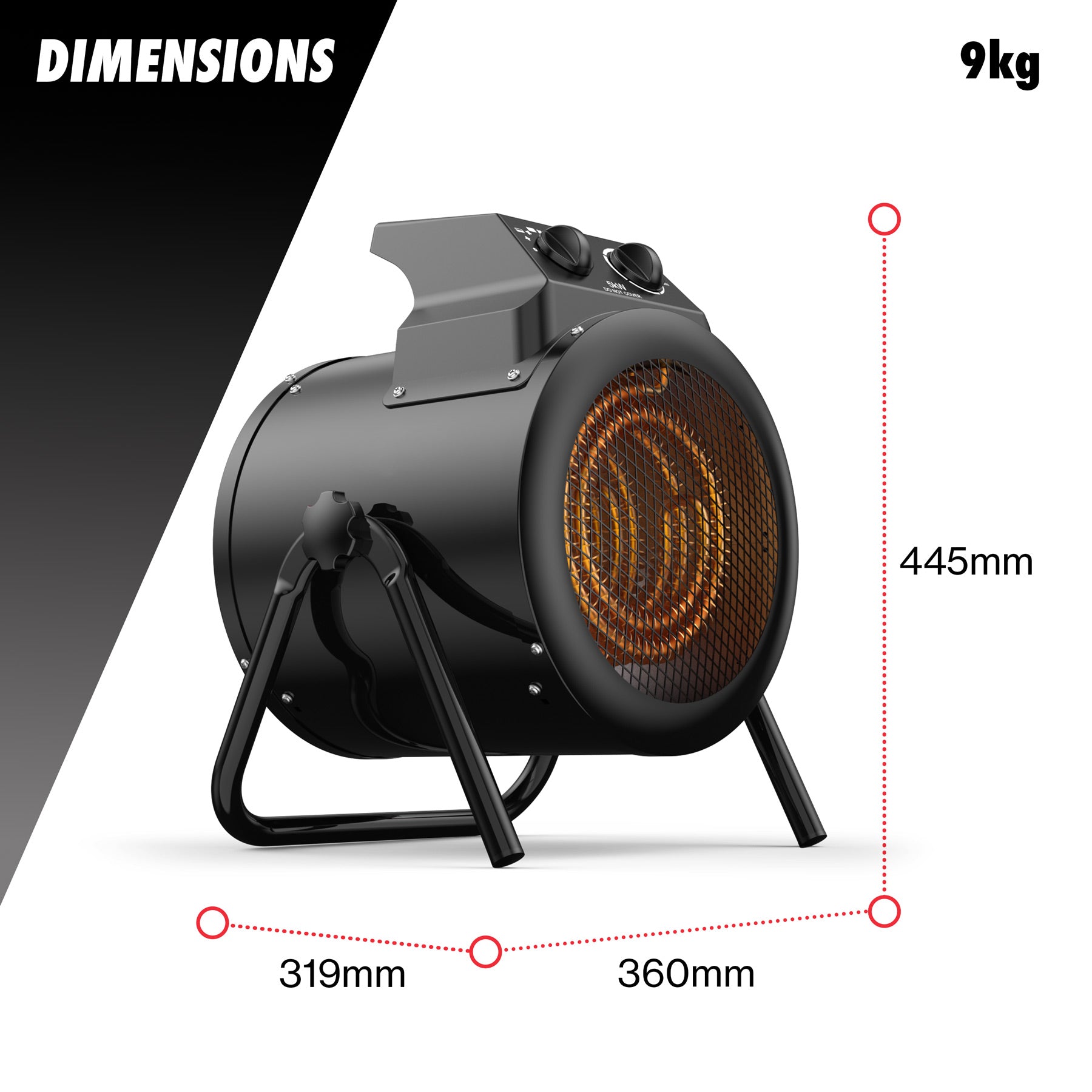 5kW 3-Phase Electric Space Heater