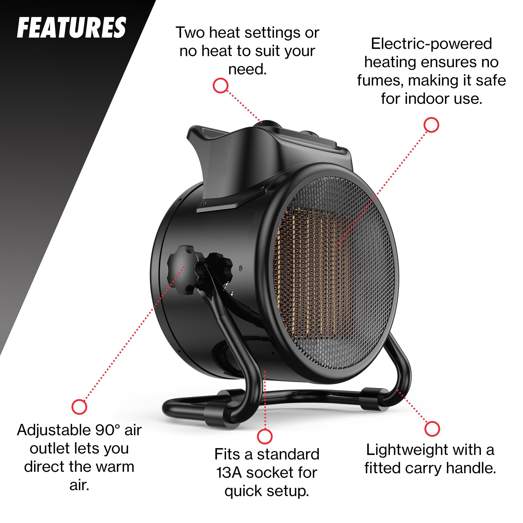 3kW Electric Space Heater