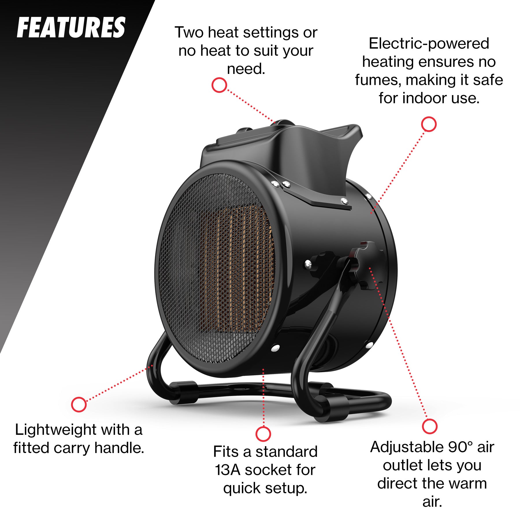 3kW Electric Space Heater