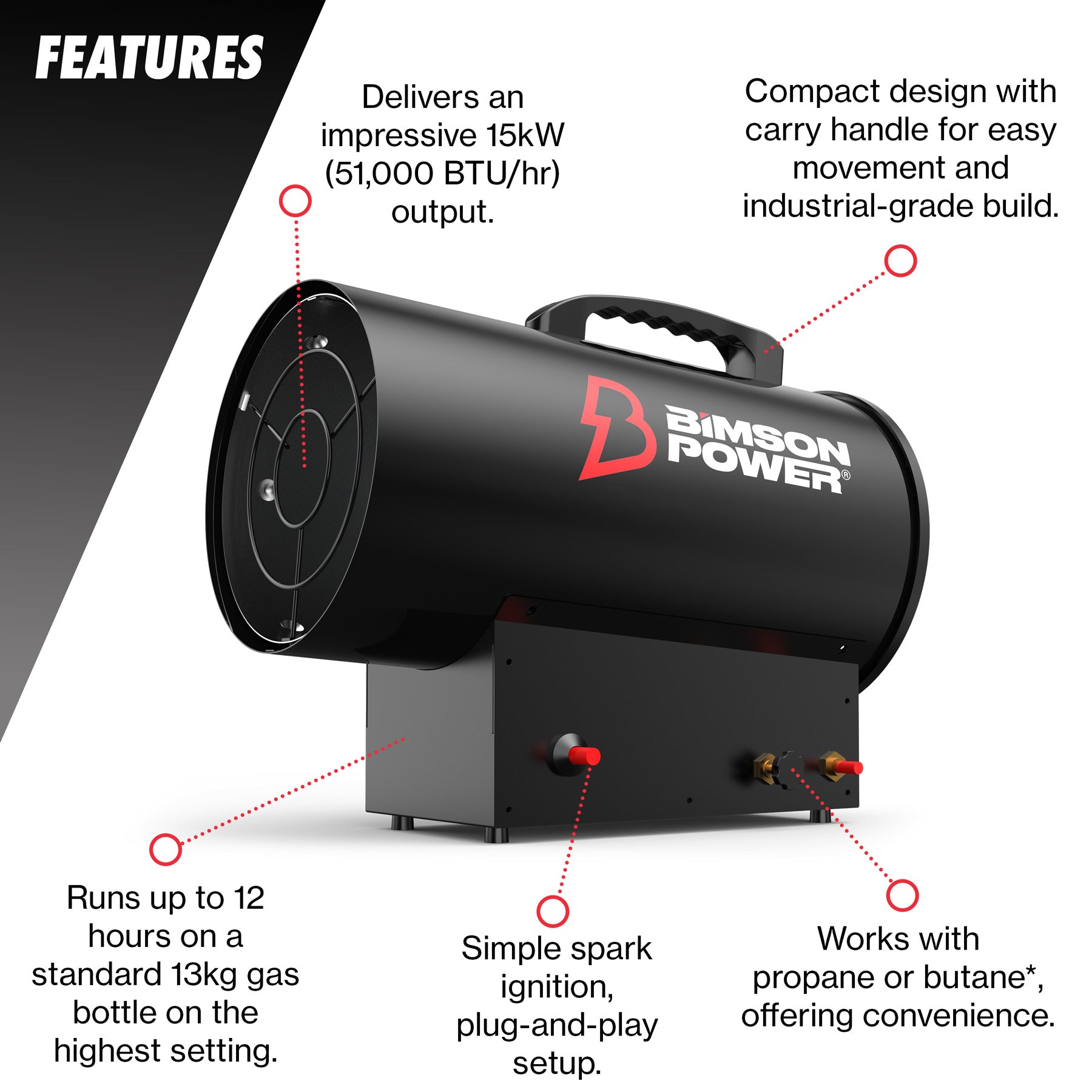 15kW Propane Space Heater