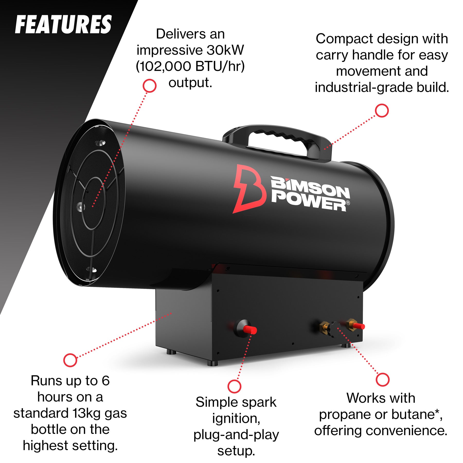 30kW Propane Space Heater