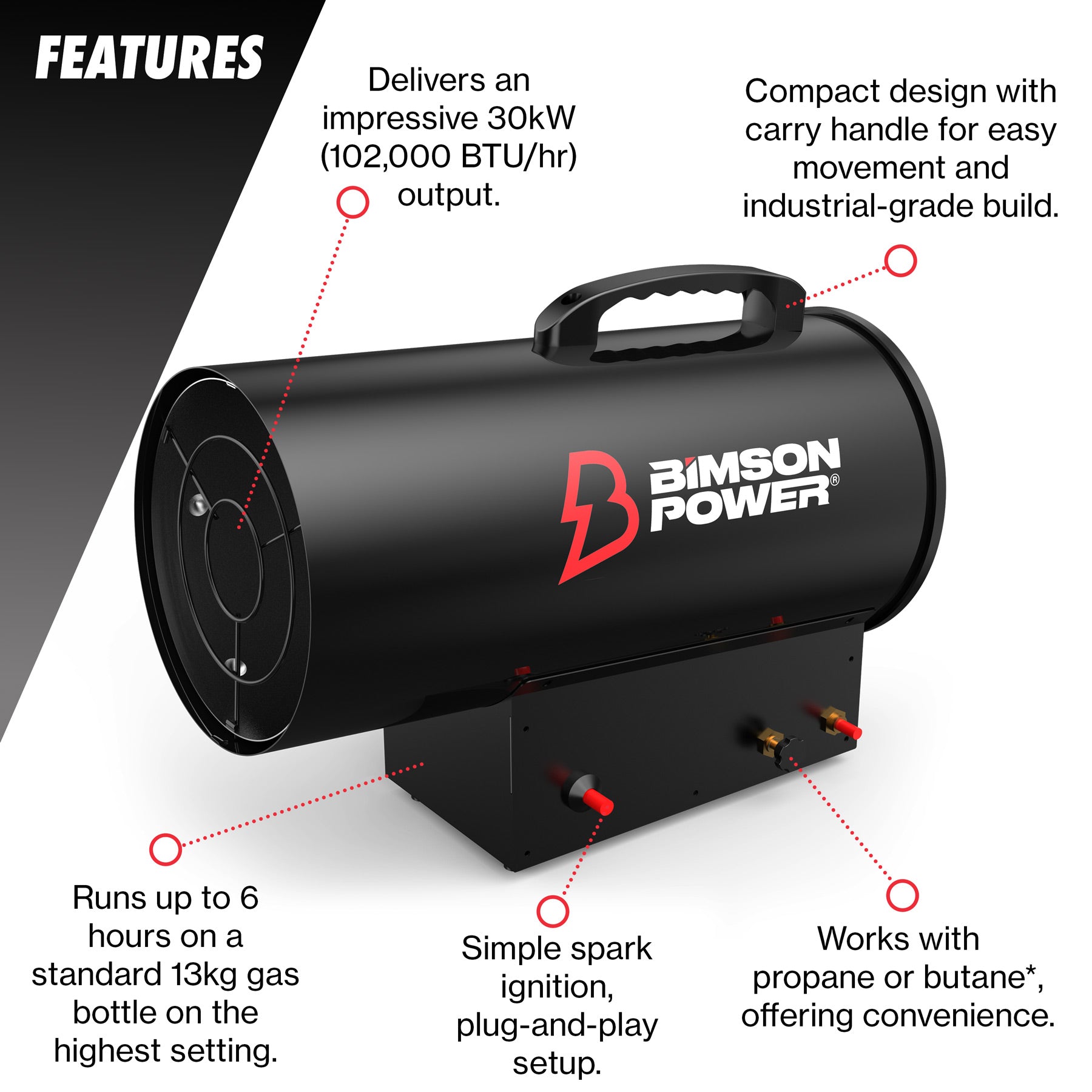 30kW Propane Space Heater