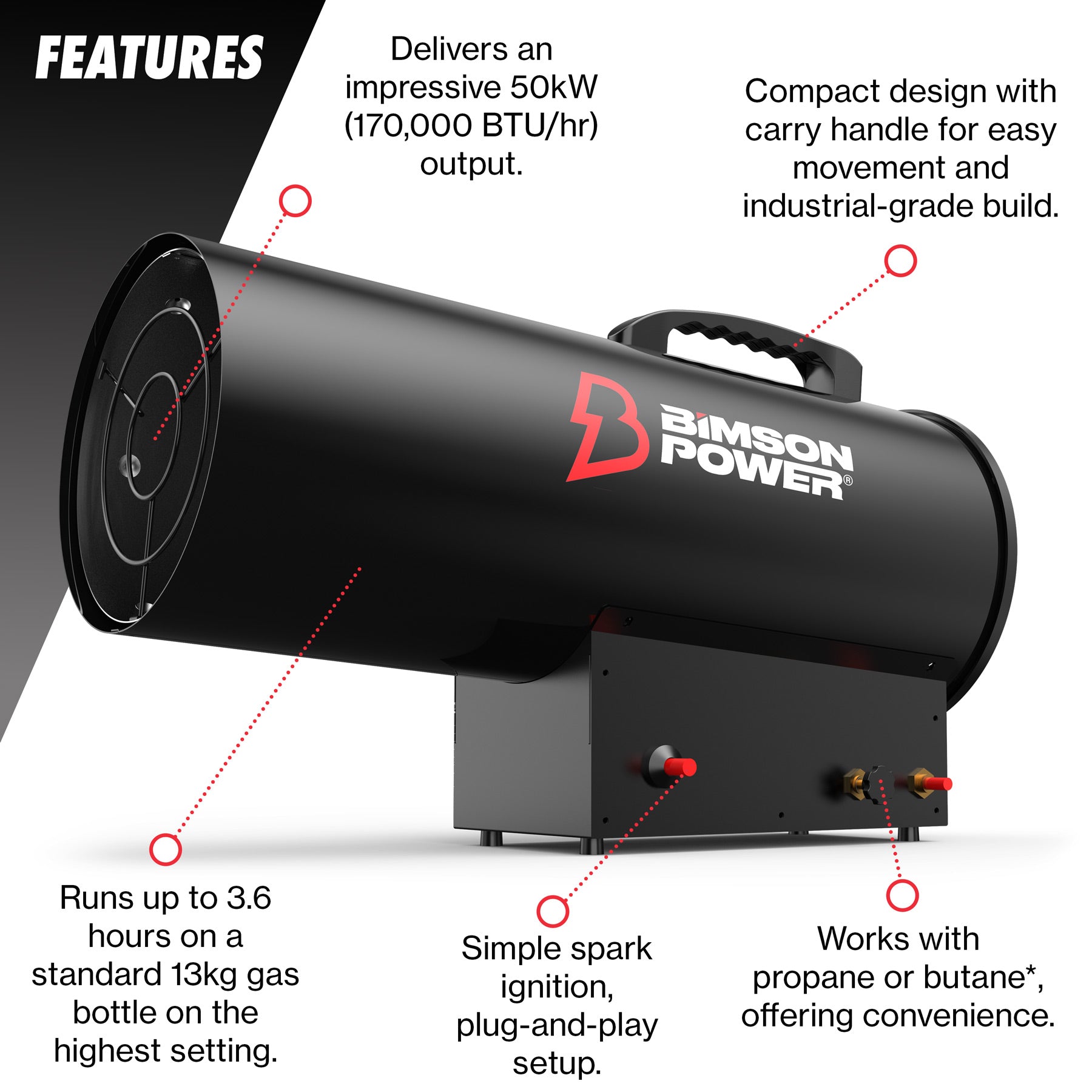 50kW Propane Space Heater