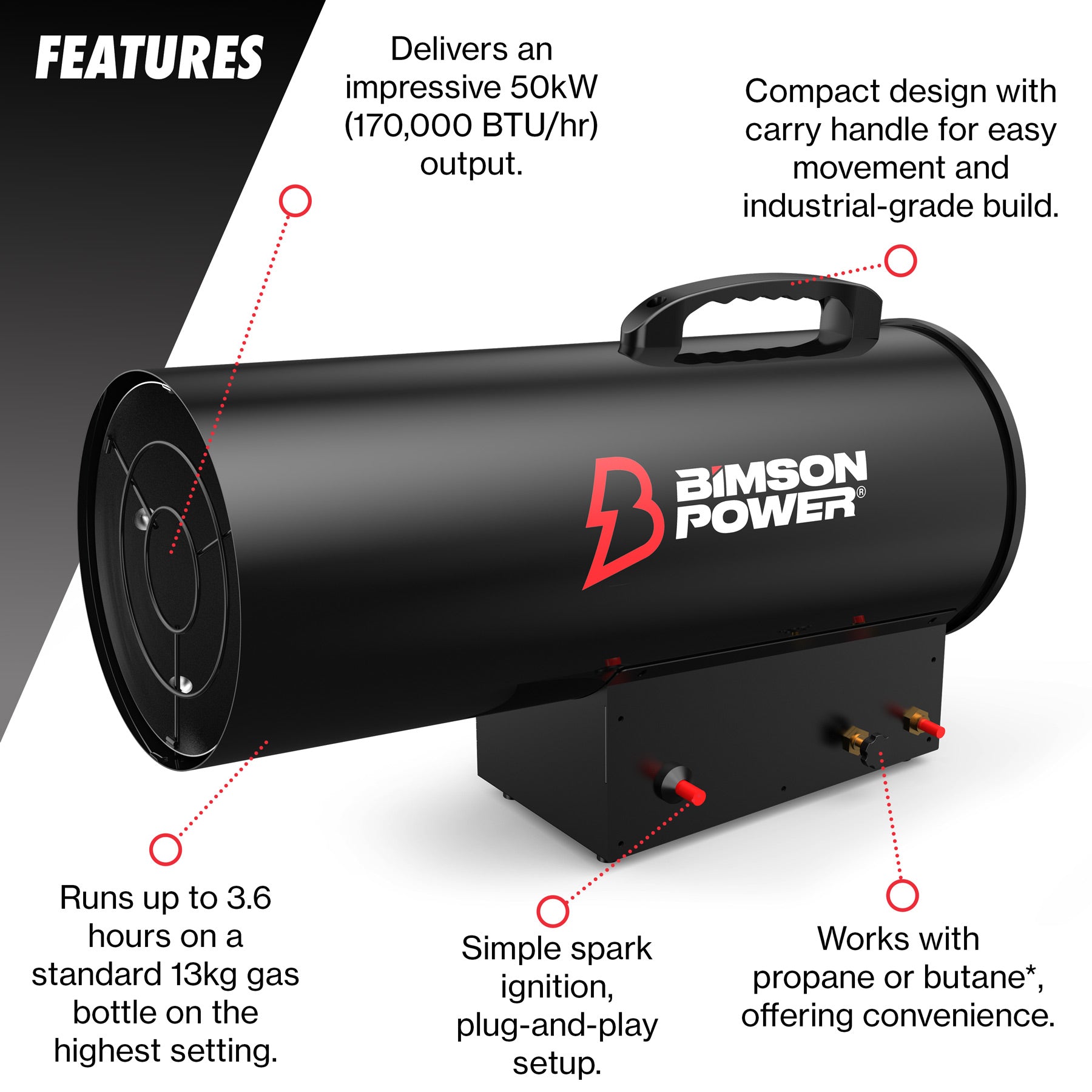 50kW Propane Space Heater