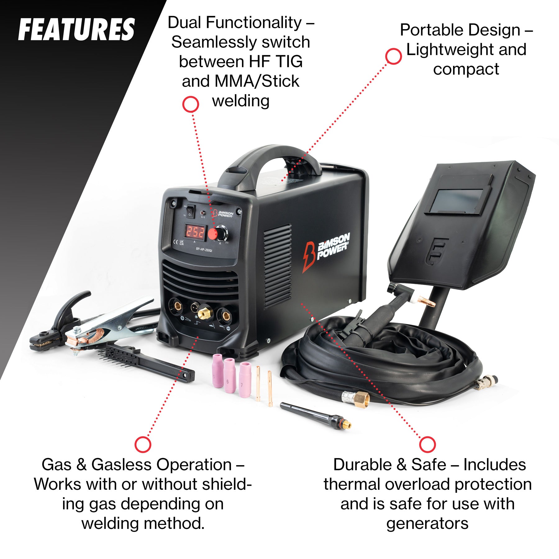 IGBT DC MMA TIG Inverter Welder 250A