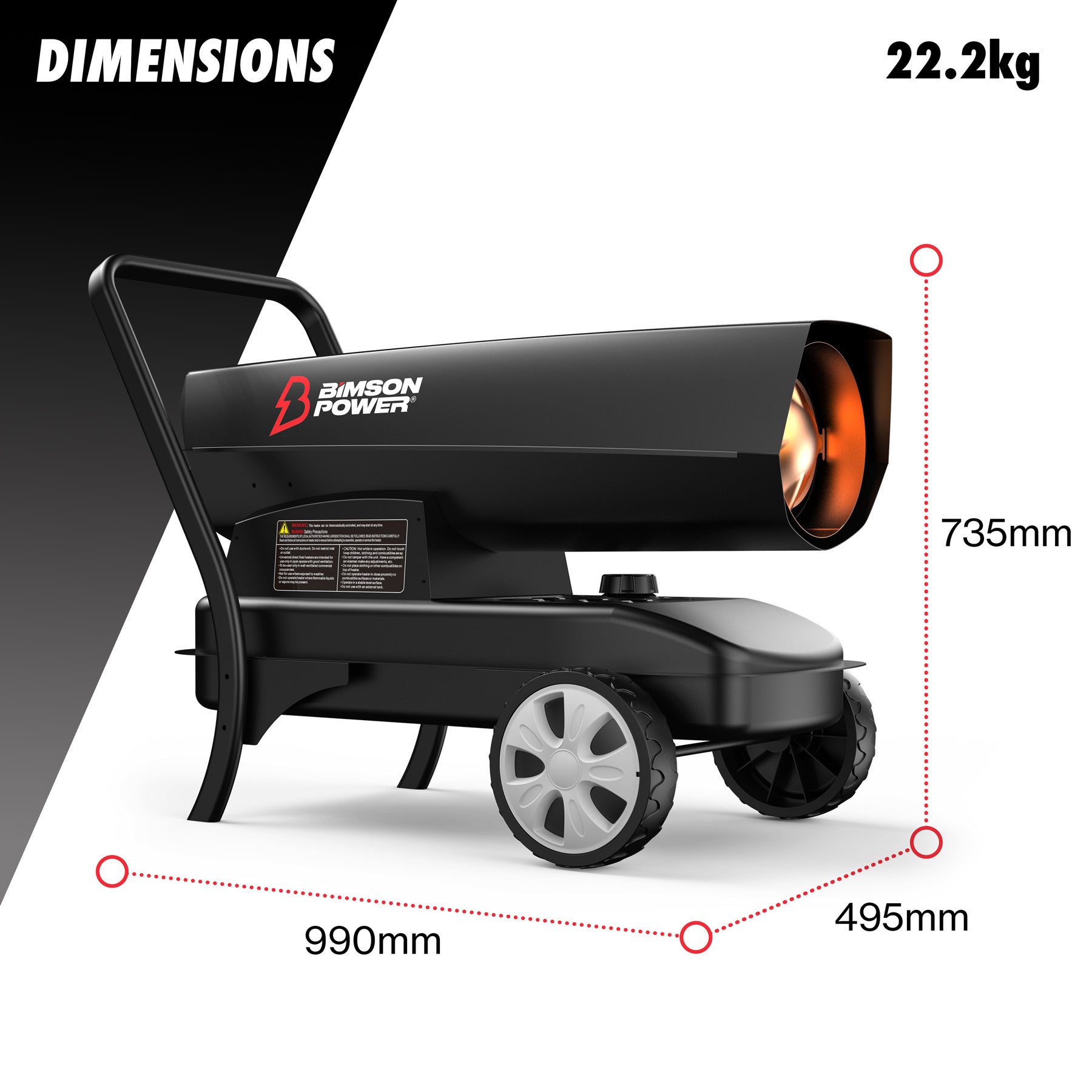37kW Diesel/Kerosene Space Heater