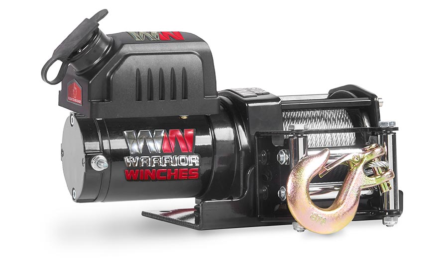 Warrior Ninja 2000lb Winch -  24v Steel Rope