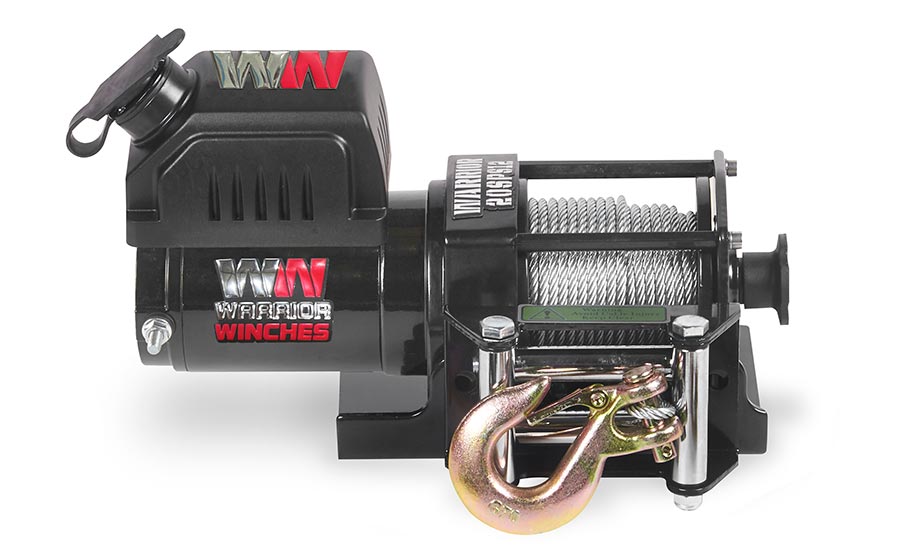 Warrior Ninja 2000lb Winch -  24v Steel Rope