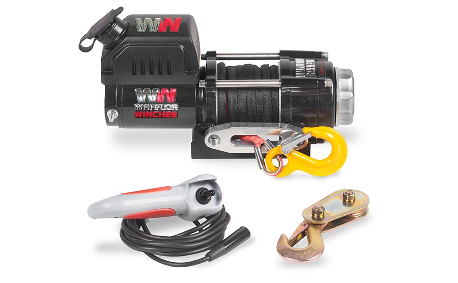 Warrior Ninja 2500lb Winch - 24v Synthetic Rope