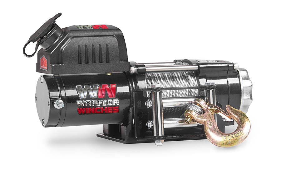Warrior Ninja 2500lb Winch - 24v Steel Rope